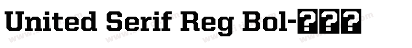 United Serif Reg Bol字体转换
